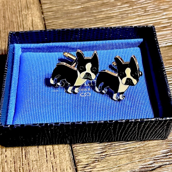 IOTA LINKS - CUFF LINKS  - BOSTON TERRIER  brand new in gift box - Picture 7 of 12